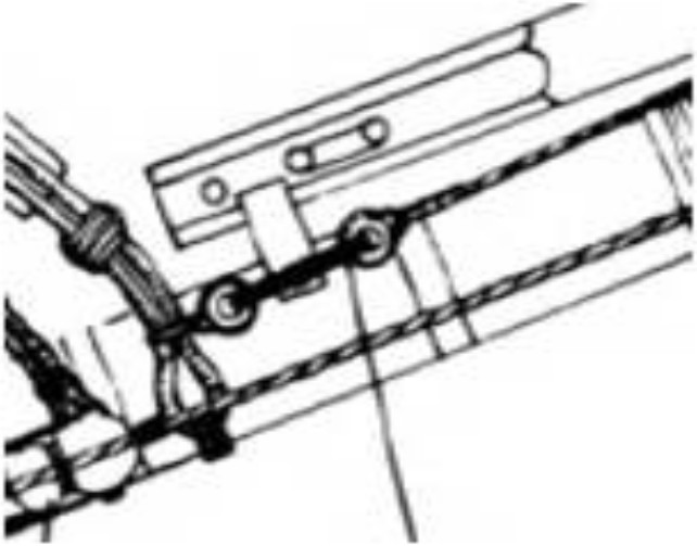 крепление фор-брам-штага к крагу крепление фор-брам-штага к крагу
